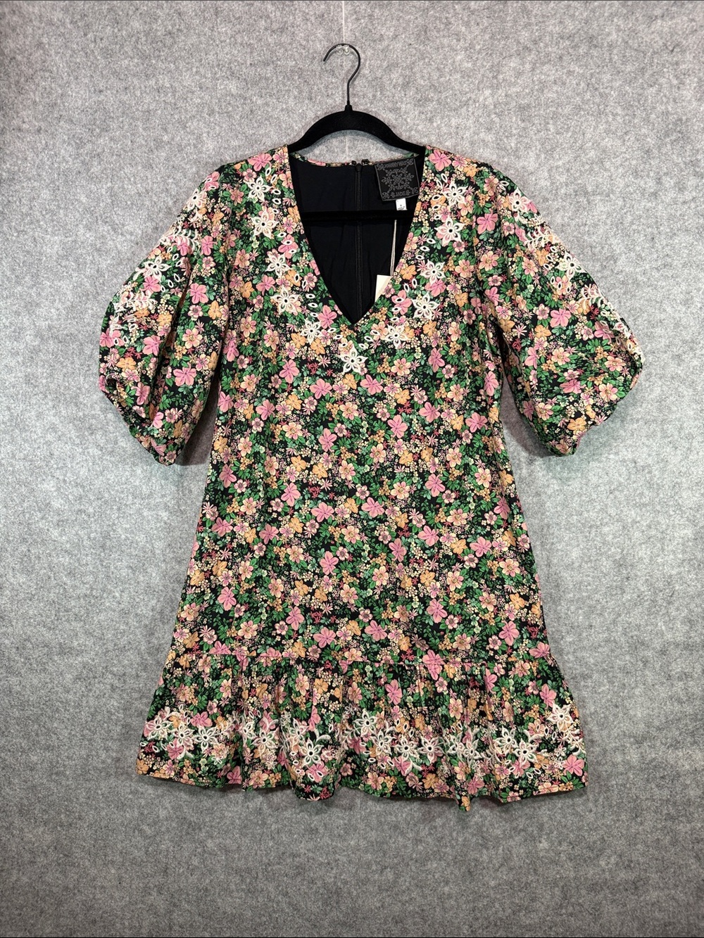 NEW Johnny Was Dress - Womens S - Floral Rebekah Poplin Pink Cottagecore Brunch